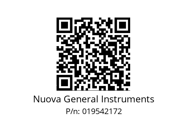   Nuova General Instruments 019542172