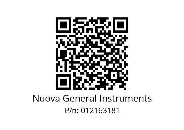   Nuova General Instruments 012163181