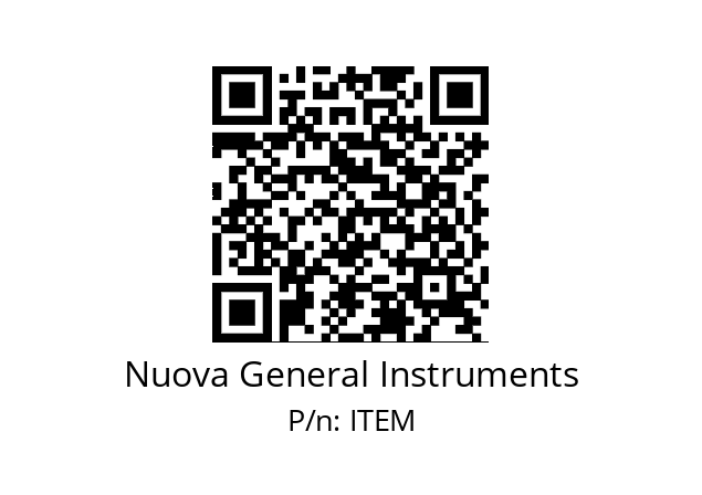   Nuova General Instruments ITEM