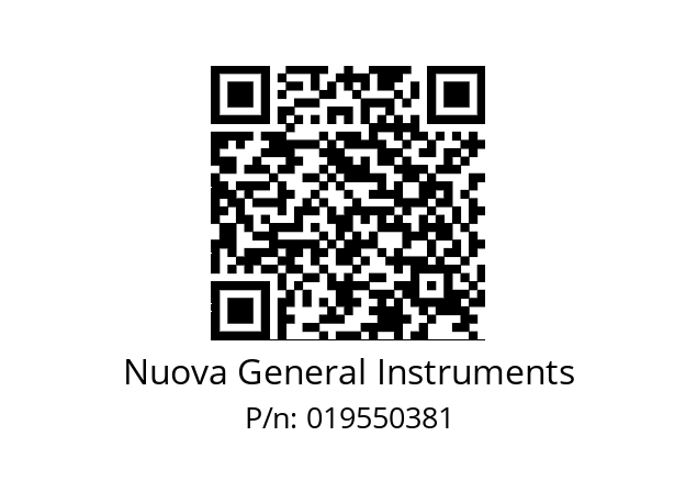   Nuova General Instruments 019550381