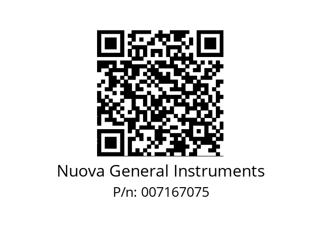   Nuova General Instruments 007167075