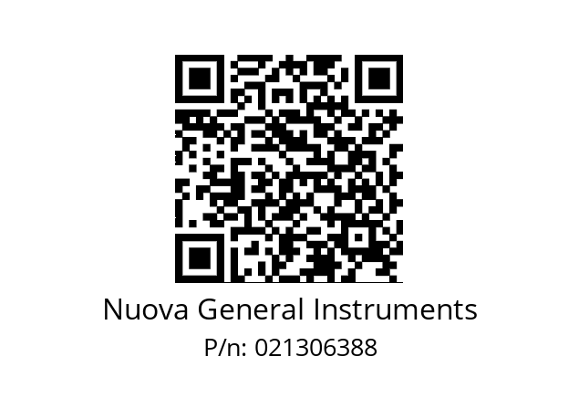   Nuova General Instruments 021306388