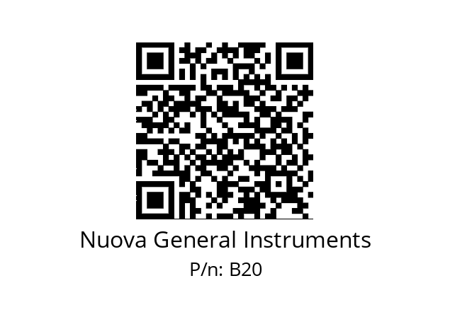   Nuova General Instruments B20