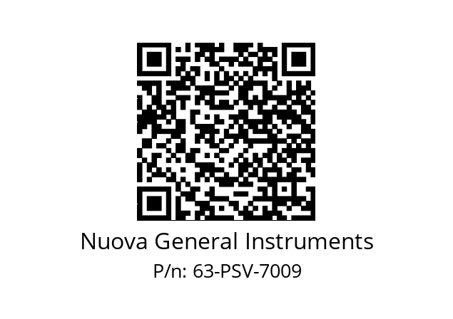   Nuova General Instruments 63-PSV-7009