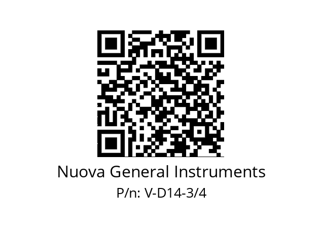   Nuova General Instruments V-D14-3/4