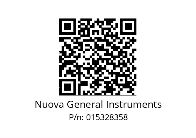   Nuova General Instruments 015328358