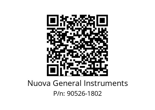   Nuova General Instruments 90526-1802