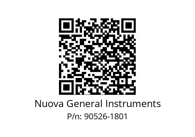   Nuova General Instruments 90526-1801