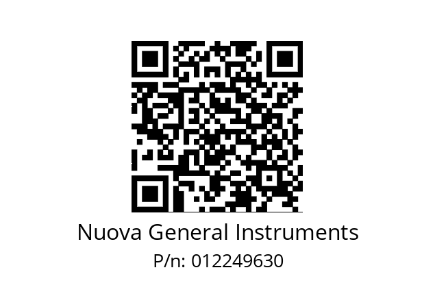   Nuova General Instruments 012249630