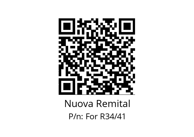   Nuova Remital For R34/41