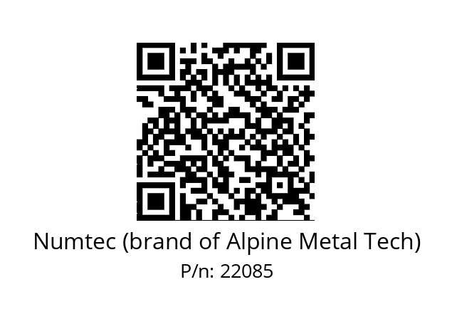   Numtec (brand of Alpine Metal Tech) 22085