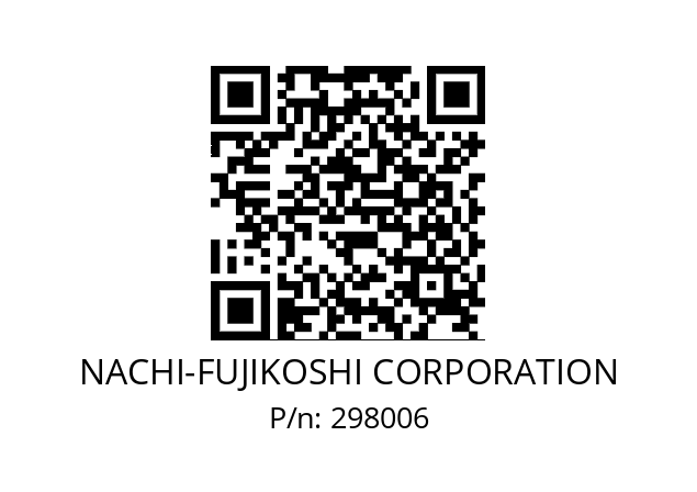   NACHI-FUJIKOSHI CORPORATION 298006