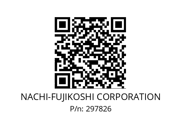   NACHI-FUJIKOSHI CORPORATION 297826