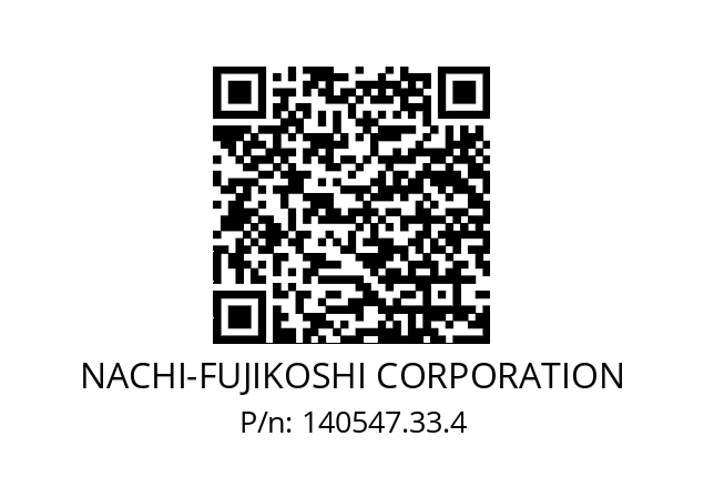   NACHI-FUJIKOSHI CORPORATION 140547.33.4