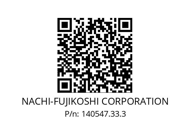   NACHI-FUJIKOSHI CORPORATION 140547.33.3