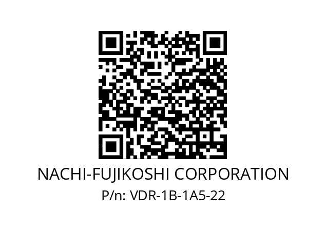   NACHI-FUJIKOSHI CORPORATION VDR-1B-1A5-22