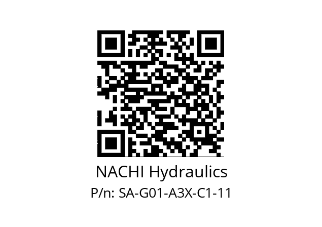   NACHI Hydraulics SA-G01-A3X-C1-11