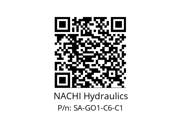   NACHI Hydraulics SA-GO1-C6-C1