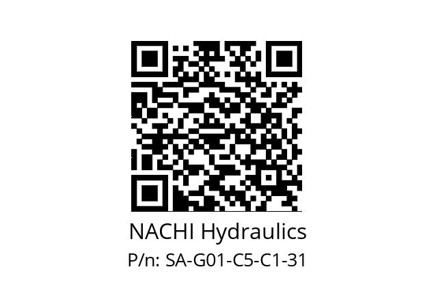   NACHI Hydraulics SA-G01-C5-C1-31