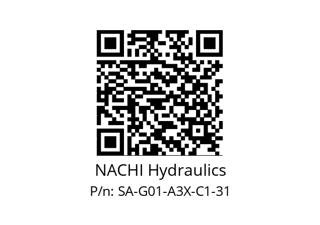   NACHI Hydraulics SA-G01-A3X-C1-31