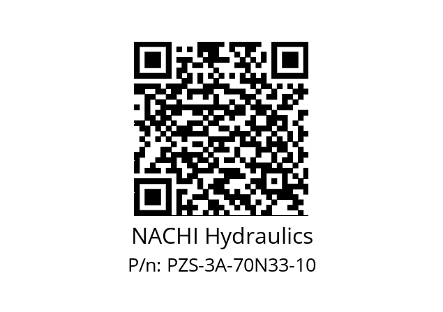   NACHI Hydraulics PZS-3A-70N33-10