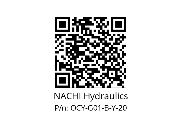   NACHI Hydraulics OCY-G01-B-Y-20