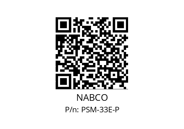   NABCO PSM-33E-P