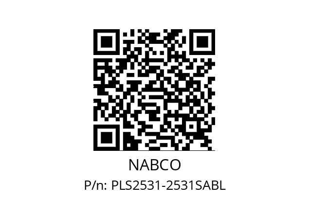   NABCO PLS2531-2531SABL