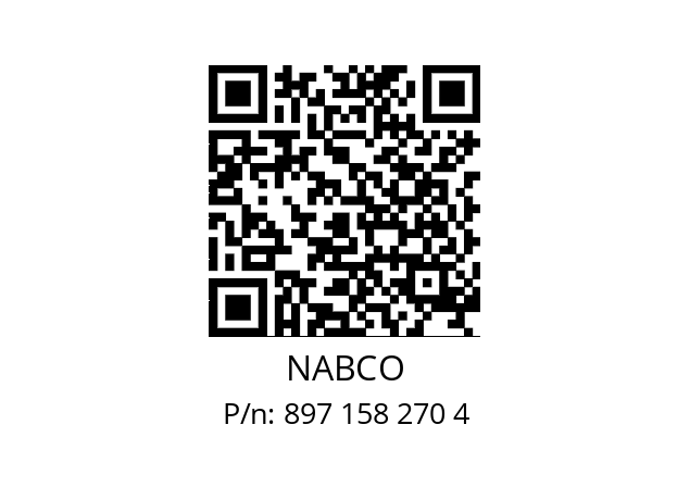   NABCO 897 158 270 4