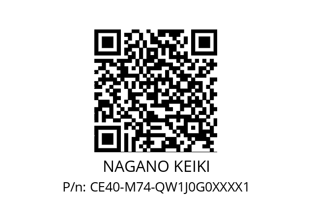   NAGANO KEIKI CE40-M74-QW1J0G0XXXX1