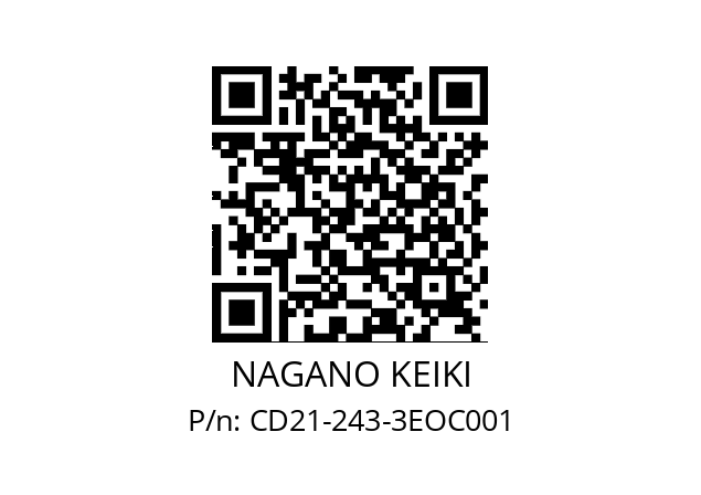   NAGANO KEIKI CD21-243-3EOC001