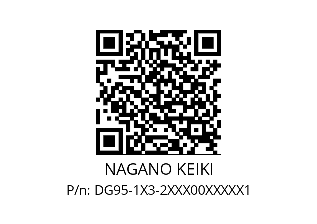   NAGANO KEIKI DG95-1X3-2XXX00XXXXX1