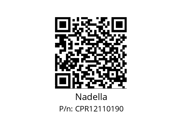   Nadella CPR12110190