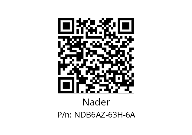   Nader NDB6AZ-63H-6A