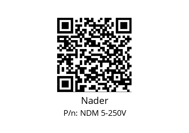   Nader NDM 5-250V