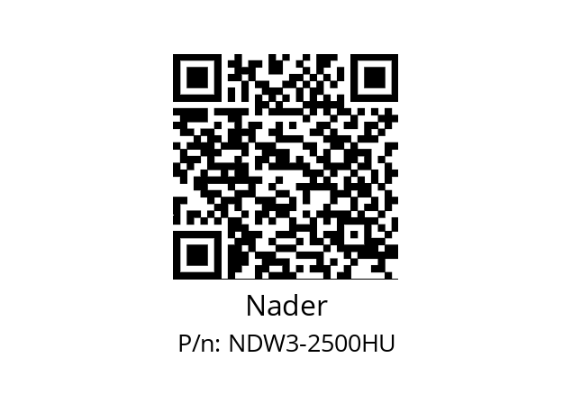   Nader NDW3-2500HU