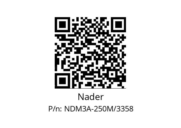   Nader NDM3A-250M/3358