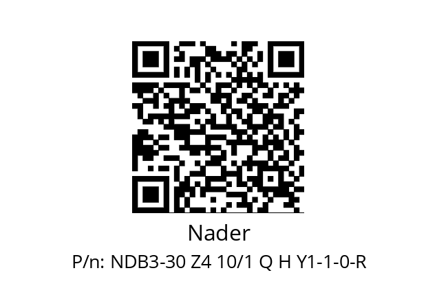   Nader NDB3-30 Z4 10/1 Q H Y1-1-0-R