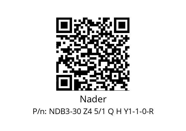   Nader NDB3-30 Z4 5/1 Q H Y1-1-0-R