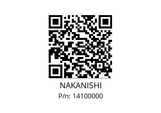   NAKANISHI 14100000