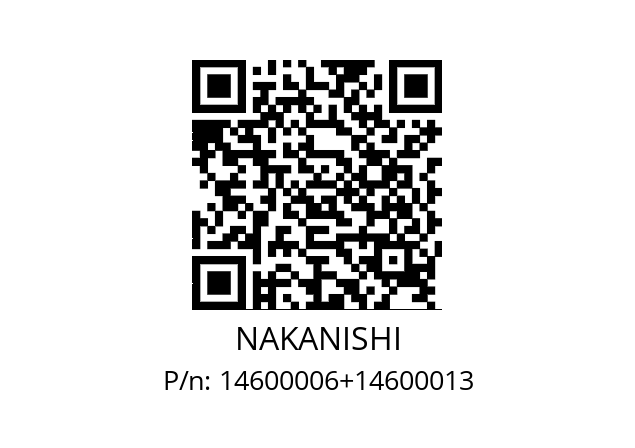   NAKANISHI 14600006+14600013