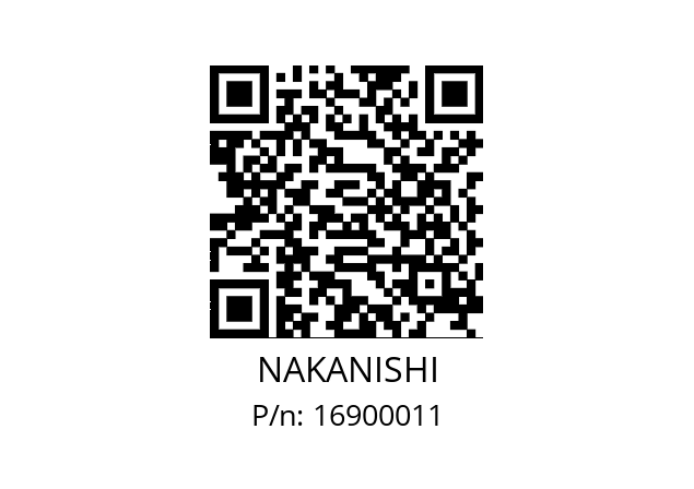   NAKANISHI 16900011