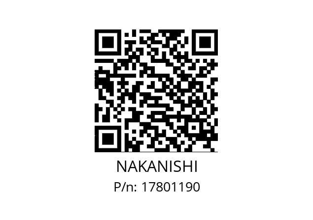   NAKANISHI 17801190