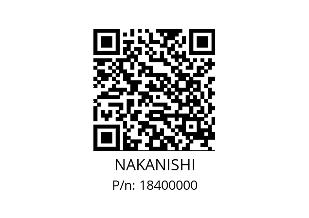   NAKANISHI 18400000