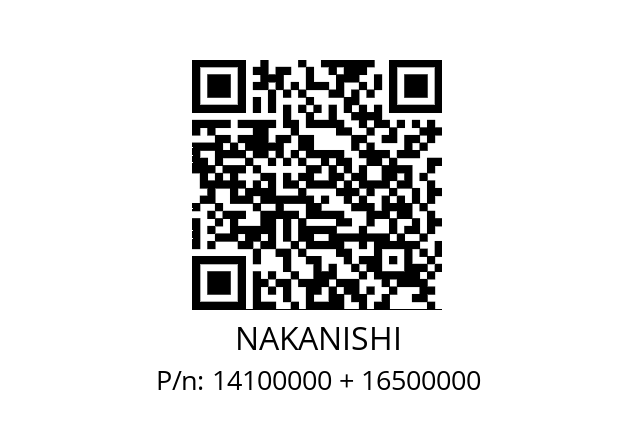   NAKANISHI 14100000 + 16500000