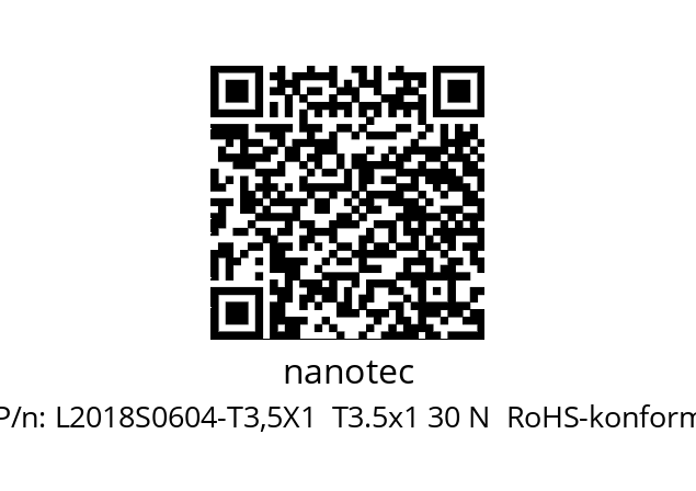   nanotec L2018S0604-T3,5X1  T3.5x1 30 N  RoHS-konform