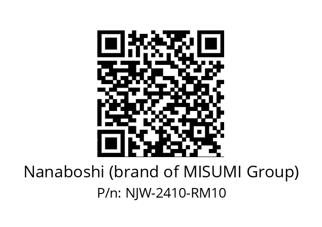   Nanaboshi (brand of MISUMI Group) NJW-2410-RM10