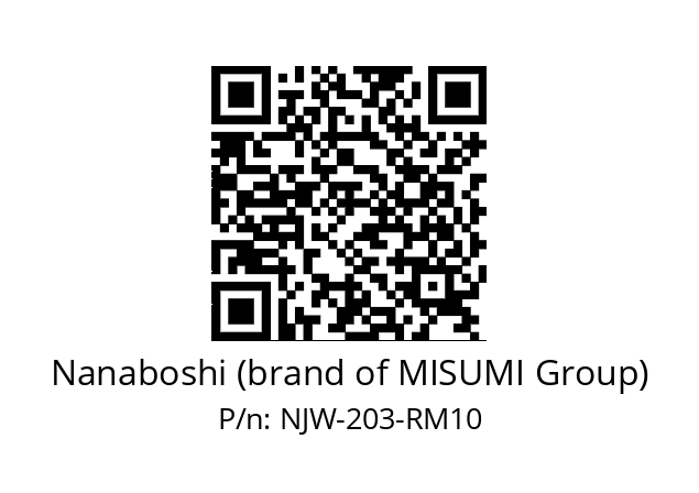   Nanaboshi (brand of MISUMI Group) NJW-203-RM10