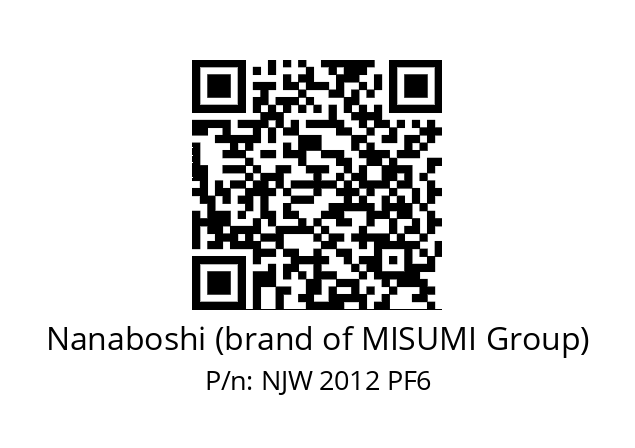   Nanaboshi (brand of MISUMI Group) NJW 2012 PF6