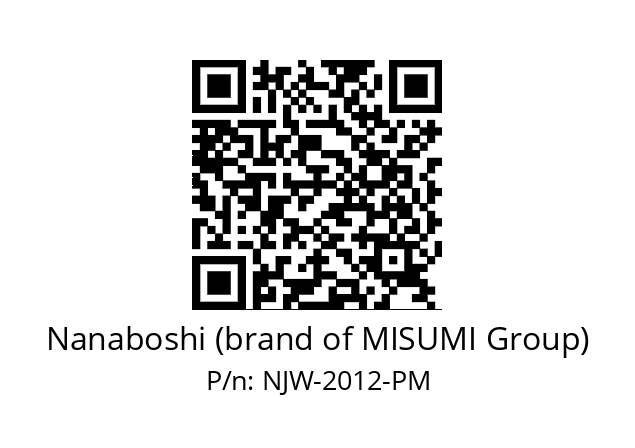   Nanaboshi (brand of MISUMI Group) NJW-2012-PM